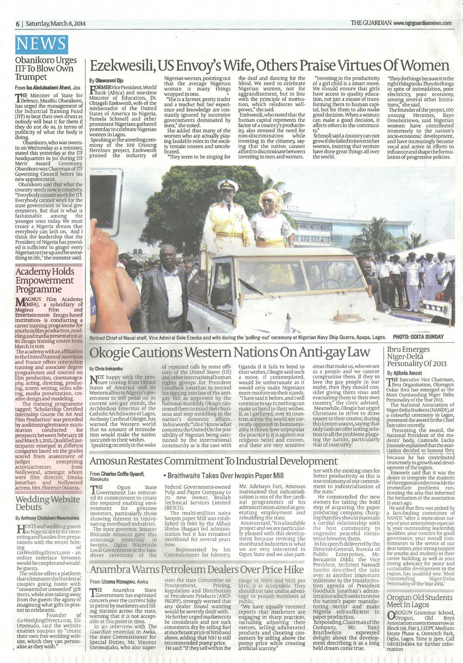 Guardian Newspapers - Academy Holds Empowerment Programme