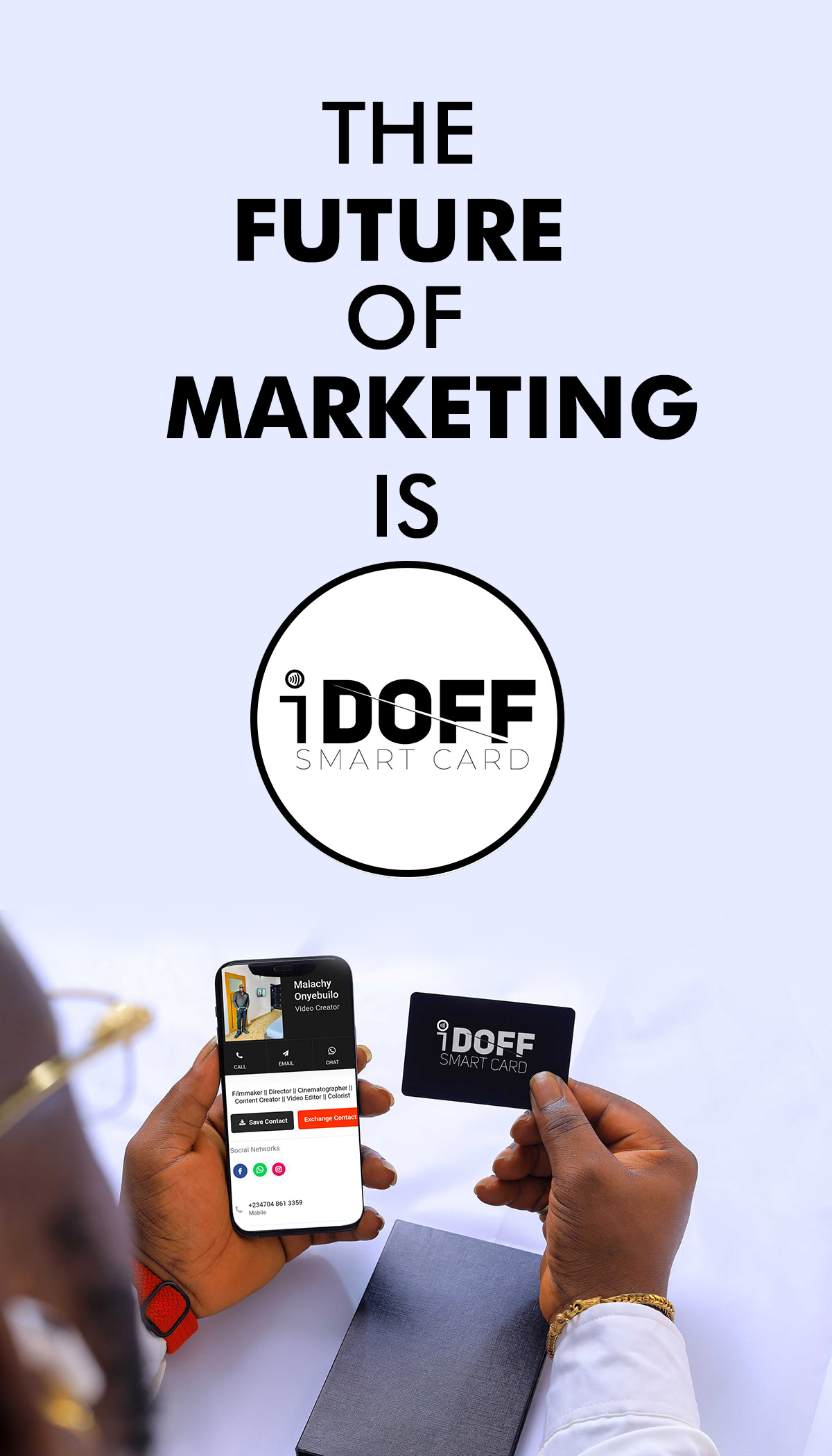 The Future of Marketing is iDOFF Smart Business Card