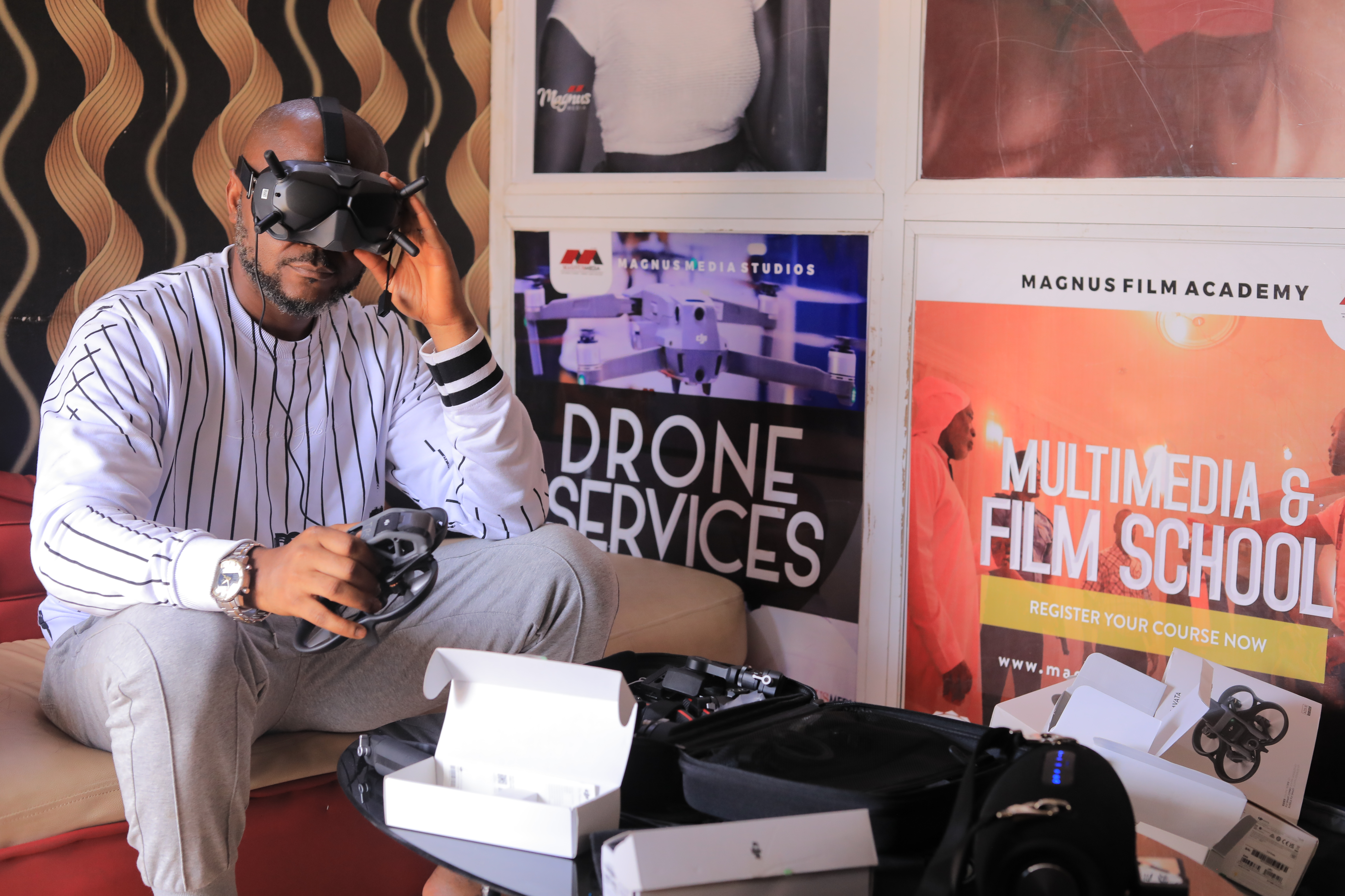 FPV Drone and its operator in MAGNUS MEDIA PRODUCTIONS 
