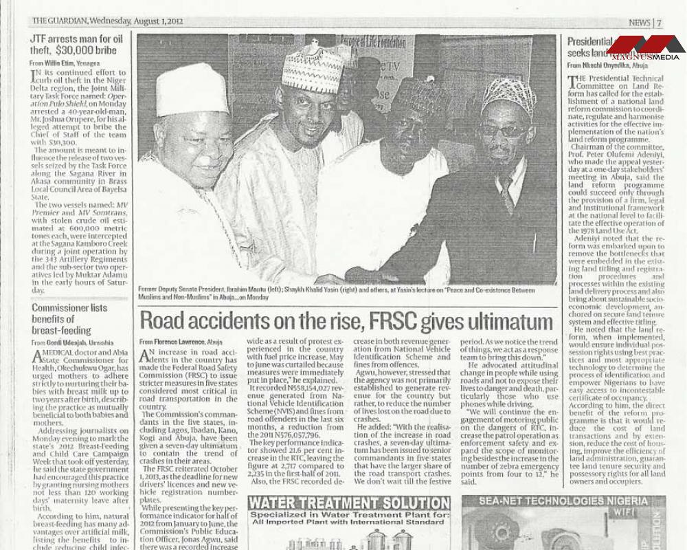 A press release by The Guardian Newspapers