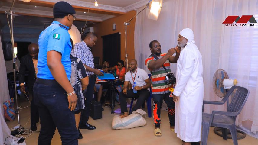 Preparation for a scene