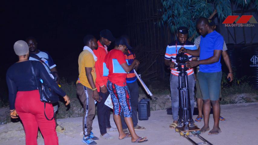 On set shoot