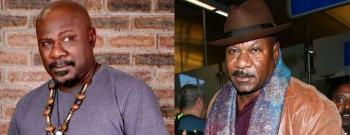 Wow Check out the resemblance. Veteran Nigerian Actor Sam Dede and American Actor Ving Rhames. Happy Birthday Ving Rhames